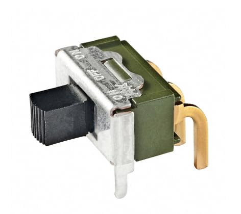 Pack of 2 MS13ASG30 Slide Switch SPDT Through Hole, Right Angle