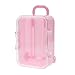 WOVELOT Rosado Caja de Caramelo Maleta de Viaje con Ruedas Equipaje Caja de Caramelo de Boda Creatiivo de Personalidad Juguete Caja de Caramelo Caja Pequena de Almacenamiento