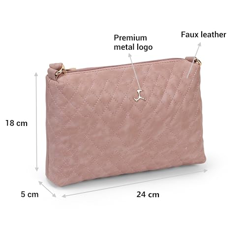 Image of Mochi Women Casual PU Soft Body Zipper closure Quilted Sling Bag