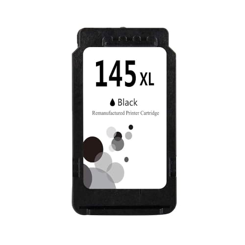 LEBOK Cartucho de tinta remanufacturado para Canon PG-145 XL iP2810 MG2410 MG2510 MG2910 MG3010 negro en embalaje al por menor