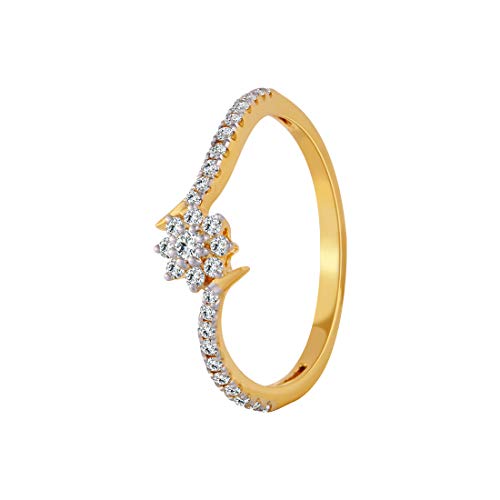 P.C. Chandra Jewellers 18 KT Yellow Gold and Diamond Metal Ring for Women - Image 3