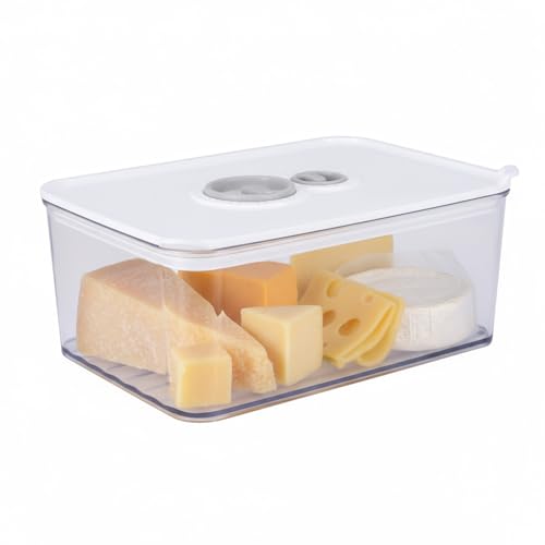 Barattolo per formaggio da 1650 ml di grande capacità: questo contenitore offre molto spazio per diversi formaggi, salumi o prosciutto ed è ideale per la conservazione quotidiana del formaggio in famiglia.