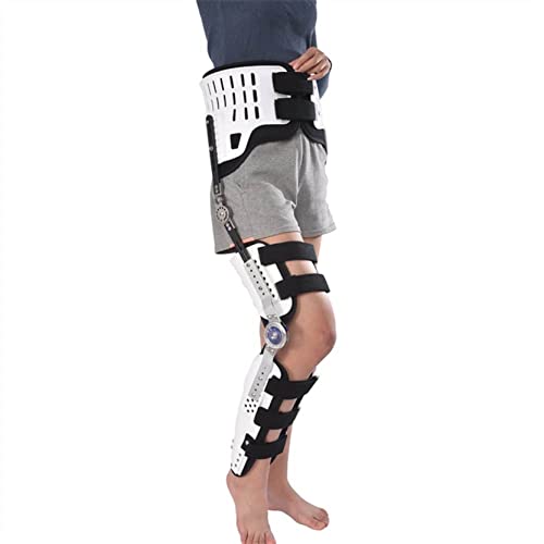 Bequeme Hüft-Knöchel-Fuß-Orthesenbandage für Erwachsene, Hüft-Kreuzbein-Taillen-Knie-Knöchel-Fußgelenk-Fixierungsbandage, Knie-Knöchel-Fuß-Orthesenbandage, mit oder ohne Knöchel
