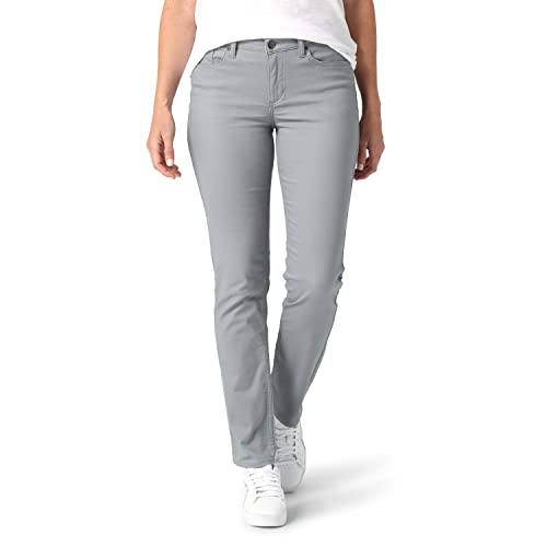 Lee Damen Regular Fit Straight Leg Jeans, grau, 46