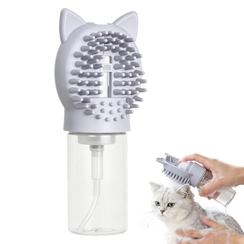 Cepillo de baño para mascotas ideal para limpiar perros y gatos en la ducha de casa