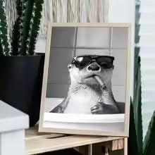 Affiche loutre mignonne : la solution pour décorer un petit mur vide