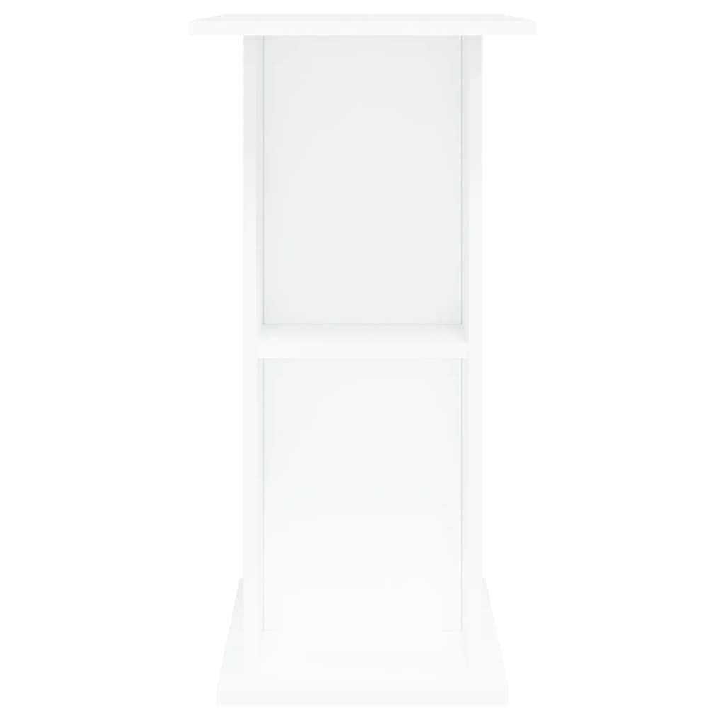 BAZZI Szafka Akwarium Stojak Szafka do Akwarium Wielowarstwowy Biały 36x75x72,5 cm