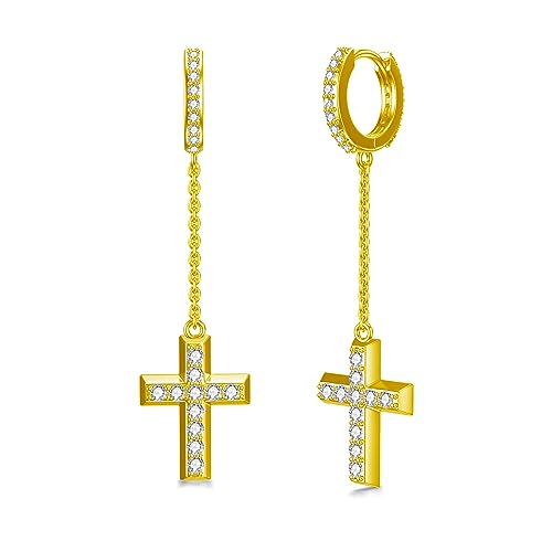 Créoles en argent 925 et oxydes de zirconium brillants pour femme
