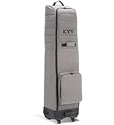 KVV S-Series 4-Wheeled Soft-Sided Golf Travel Bag, Polyester Oxford, Padded Top Protection Versat...