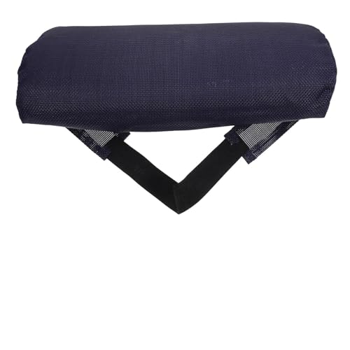 NUOBESTY Almohada Reposacabezas para Sillón Reclinable Plegable, Cojín de Cabeza en Color Azul Oscuro, Soporte Ajustable para Jardín y Patio, Accesorio Reutilizable para Sillas de Ocio
