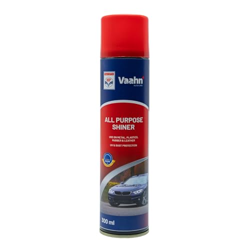 Image of HP Vaahn All Purpose Shiner - 300 ml - For Car & Bikes | Cleans, Shines & Protects | Dashboard & Tire Polish Spray | UV Protection | Glossy Finish for Interior & Exterior Surfaces |Car Detailing Spray