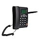 Schnurgebundenes Telefon mit Kurzwahl, Wahlwiederholung, Freisprechen, Externer Antenne, GSM, Multi-Klingelton, LCD-Display, 7-stufige Helligkeitseinstellung, Wecker