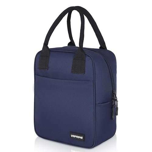 Lunch Bags – Insulated Tiffin Bag for Office for Men and Women – Keeps Food Hot or Cold – Perfect for School, Office, and Outdoor Use – Spacious for Tiffin Box and Bottle (Navy Blue)
