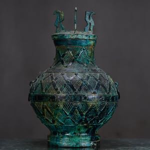 中国美術　漢 青銅製 雙環乳釘紋圓壺』置物 賞物 貴重物品 中国美術 漢 青銅製 雙環乳釘紋圓壺』置物 賞物 貴重物品