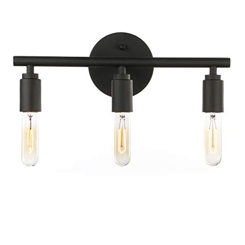 Phansthy 3 Light Sconce Light Matte Black Simplicity Bathroom Vanity Light (Matte Black) Phansthy 3 Light Sconce Light Matte Black Simplicity Bathroom Vanity Light (Matte Black)