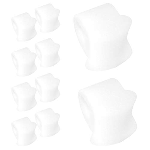 Teenafscheiders, zachte en ademende voetverzorging Pijnbestrijding Hallux valgusafscheiders, 5 paar voor voetuitlijning…