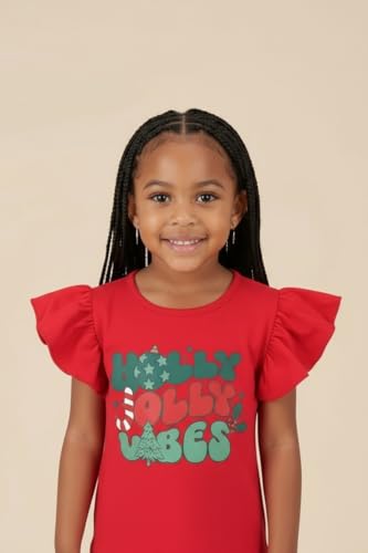 Image of Unique Baby 2 Piece Girls Double Bell Bottom Leggings Outfit with Short Sleeved Shirt Kid and Toddler Clothes Set