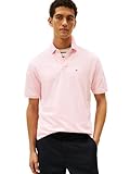 Tommy Hilfiger Men's Polo Shirt Classic Fit, Pebble Pink Large