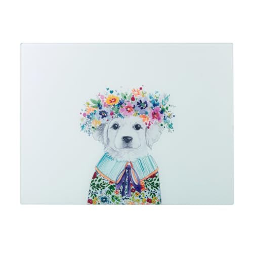 Kitchencraft - Protector de encimera de cristal Mikasa Tipperley Hill, 40 x 30 cm - Kitchencraft