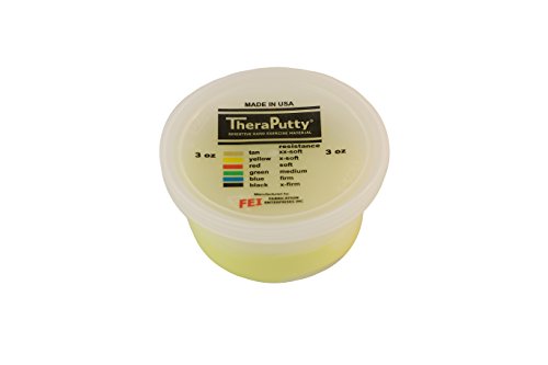 Cando TheraPutty Plus Anti-Microbial, Yellow: X-Soft, 3 oz