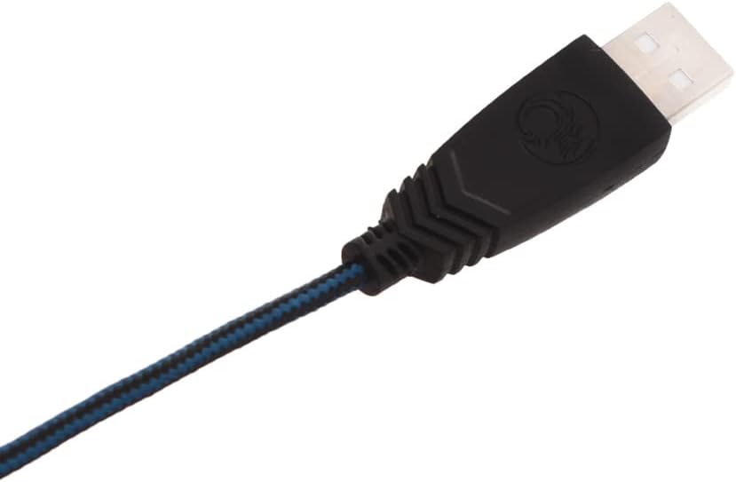 Close-up of the USB connector of the iMice X7 mouse