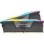 CORSAIR Vengeance RGB DDR5 RAM 96GB (2x48GB) 6000MHz CL36-44-44-96 1.4V AMD Expo Intel XMP 3.0 Desktop Computer Memory – Gray (CMH96GX5M2E6000Z36)