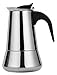 Ekspres do kawy na kuchence Moka Pot 600ml 12 filiżanek Klasyczny ekspres do kawy ze stali nierdzewnej z plastikowym uchwytem Odpowiedni (kolor: srebrny, rozmiar: 450 ml) (srebrny 300 ml)