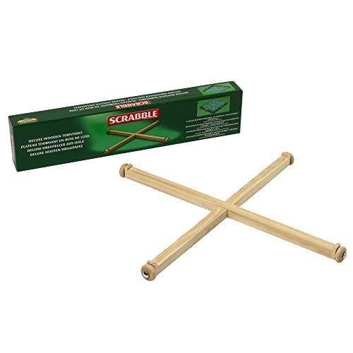 Plateau tournant Scrabble bois : accessoire rotatif de jeu de mots - 2