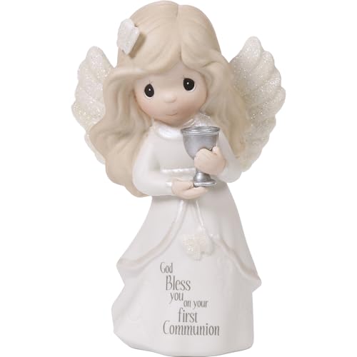 Precious Moments Communion Angel Figurine First Communion Gift for Girls Religious Keepsake for Catholic and Christian Faith