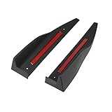 X AUTOHAUX 2 Pcs Voiture Côté Jupe Aileron Voiture Ailes Séparateur Noir ABS