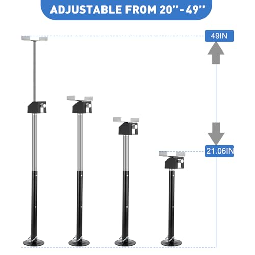 Image of Garvee RV Slide Out Support Jacks (Set of 4) - 20,000lb Heavy Duty Rv Stabilizer Jacks Support, 21 inch-49 inch Quick-Lift Adjustable - Power Drill & Hand Crank Compatible for Campers, Travel Trailers & RVs