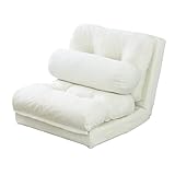 DORIS ドリス ソファーベッド 一人用 フランネル 折り畳み コンパクト 幅58cm 奥行65～200cm 3way 4way ソファ ロータイプ 1人掛け 座椅子 14段階リクライニング オフホワイト ネクサス1P【18526】