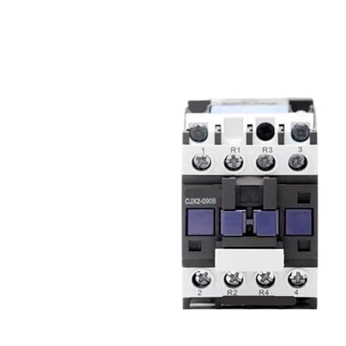 Contactor de potencia AC 220V de 9A con carril DIN CJX2-0908 para automatización eléctrica