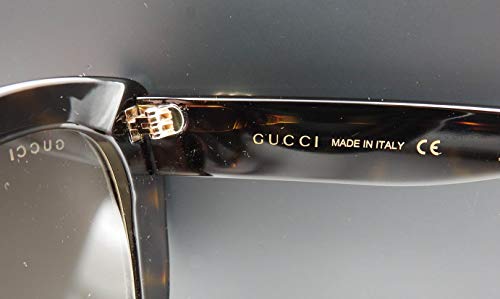 Gucci Unisex – Erwachsene GG0327S-002-52 Sonnenbrille, Dunkel Havana, 52