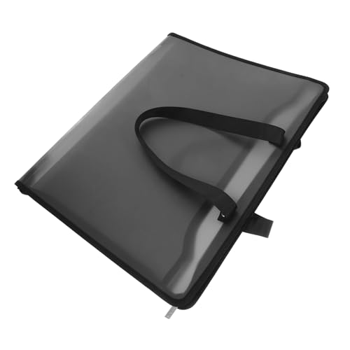 OSALADI Large Capacity Sketchbook Art Portfolio Bag Edge Wrapping Handheld Zipper for Students Artists