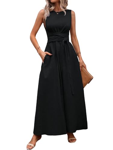 LIAMERHE Robe Été Femme Longue Chic et Élégante Robe Maxi