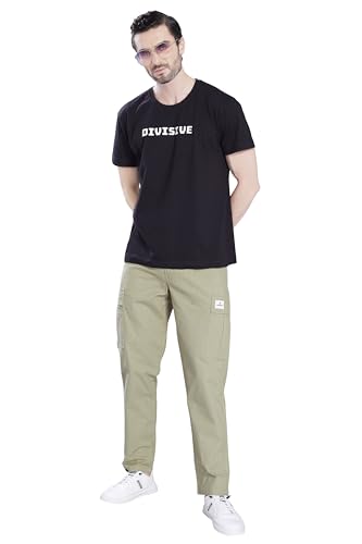 Image of DIVISIVE Men's Loose Fit Linen Blend Cotton Cargo Pants