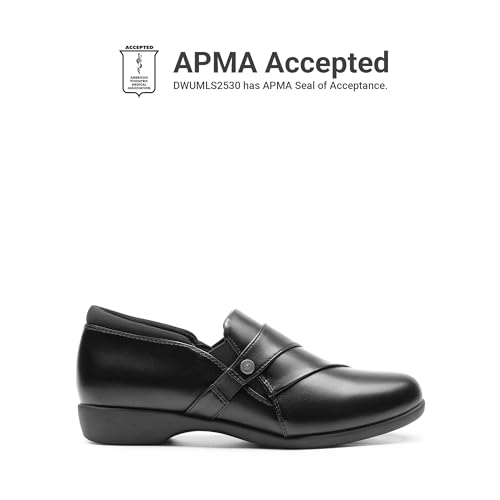 Image of DREAM PAIRS Loafers for Women Slip-on Dressy Comfortable Business Casual Work Office Faux Leather Loafer Shoes with Arch Support