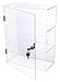 DuvinDD Acrylic Display Case with Lock, Countertop Locking Display Cabinet with Shelves and Door, Clear Acrylic Storage Cabinet Collectibles Showcase, Safe Organizer for Home Office 11.8x5.9x15.7inch