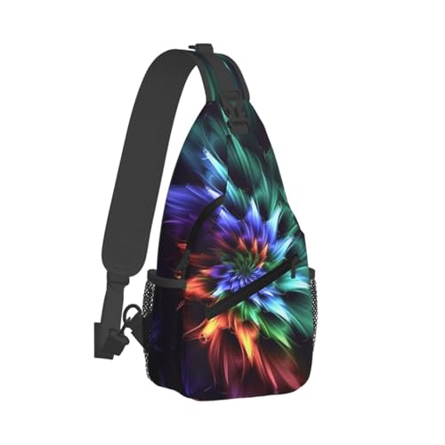 Bolso cruzado deportivo para pecho Abstract Flower miniatura 3