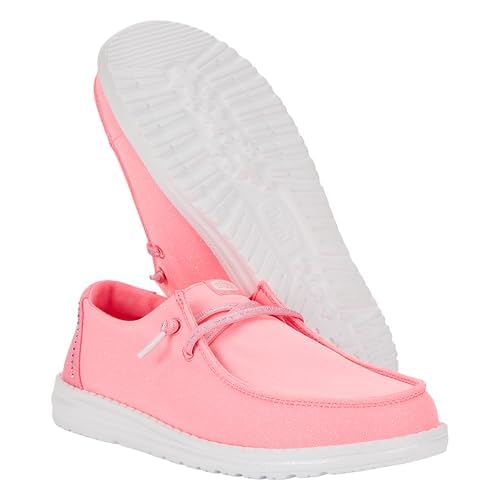 Image of HEYDUDE Women's Wendy Stardust Slip On Loafers | Lightweight Casual Shoes for Travel, Walking & Everyday Style