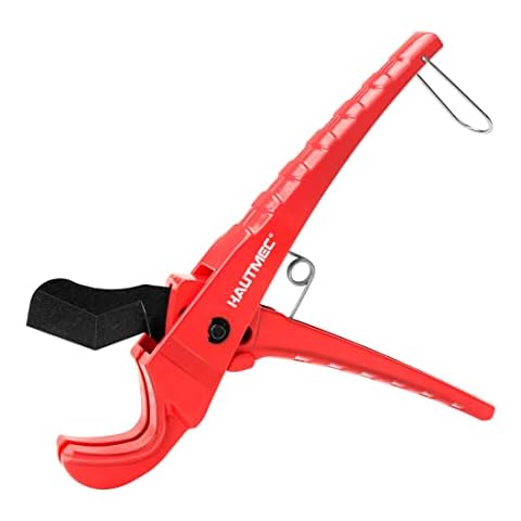 HAUTMEC PEX Pipe and Tubing Cutter for Cutting 36mm PVC, CPVC, PPR, PEX, Rubber Hose and Plumbing Pipes, Ideal for Home Work, Handymen and Plumbers HT0256-TC Cover