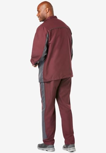 KingSize Men's Big & Tall Long Sleeve Colorblock Tracksuit2