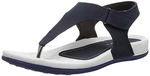 WELCOME Womens Blue Leather Flip-Flops-4 UK (0) (B06Y54XWCT) Amazon Price History, Amazon Price Tracker
