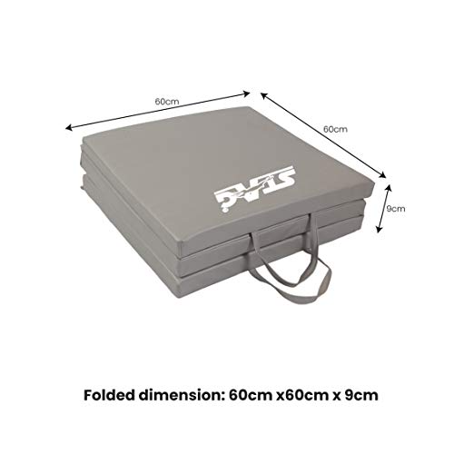 Image of STAG Multi-Purpose Foldable Fitness MAT 180 CM X 60 CM X 30 MM | Use as Tumbling mat, Gymnastics mat, Crash pad | Thick Foam | for Both Men and Women