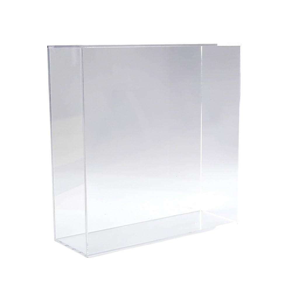 RYUQW3RE Cd Storage Rack Vinyl Record Storage Rack, Transparent LP Box Acrylic Disc Holder Home Display Organizer Stackable Containers