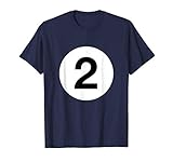 Billiards Ball 2 Shirt No. 2 Costume Idea Pool Player Gifts