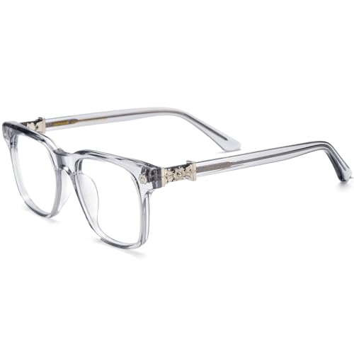 Image of HEPIDEM Acetate Glasses Frame Men Women Square Eyeglasses Optical Spectacles 9395