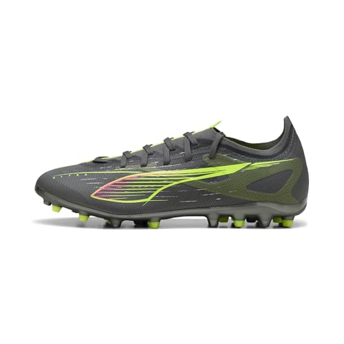 Puma Ultra 5 Match MG, Unisex Fussballschuh, Matte Aged Silver-Yellow ALERT-Puma Aged Silver, – Ansicht 3