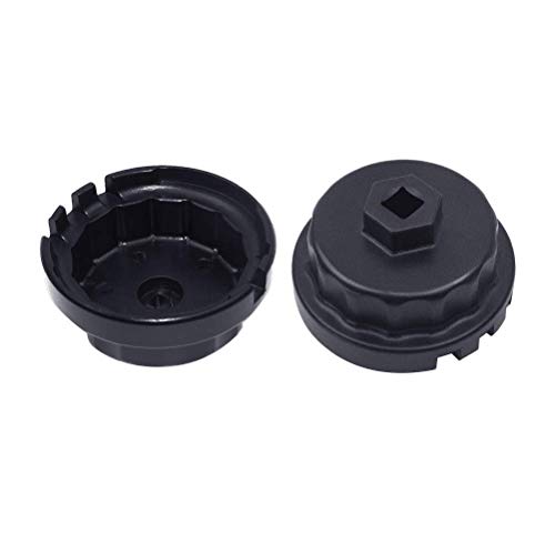 Heavy Duty Oil Filter Wrench For Toyota,Lexus,Rav4,Camry,Tundra,Highlander,Sienna And More-Cup Style Oil Filter Cap Removal Socket Tool For 2.5-5.7L Engine With 64Mm Cartridge Style Oil Filter Housing #TOP1